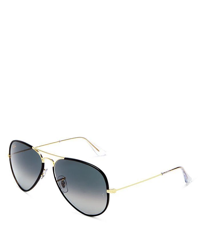 Ray-Ban Classic Brow Bar Aviator Sunglasses, 58mm  display picture 1