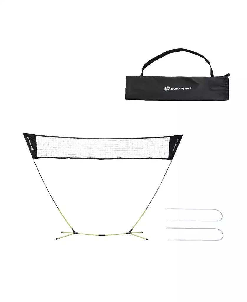 E-JET SPORT Badminton Net Outdoor Game, No Tools Required, Portable, Net Only 4