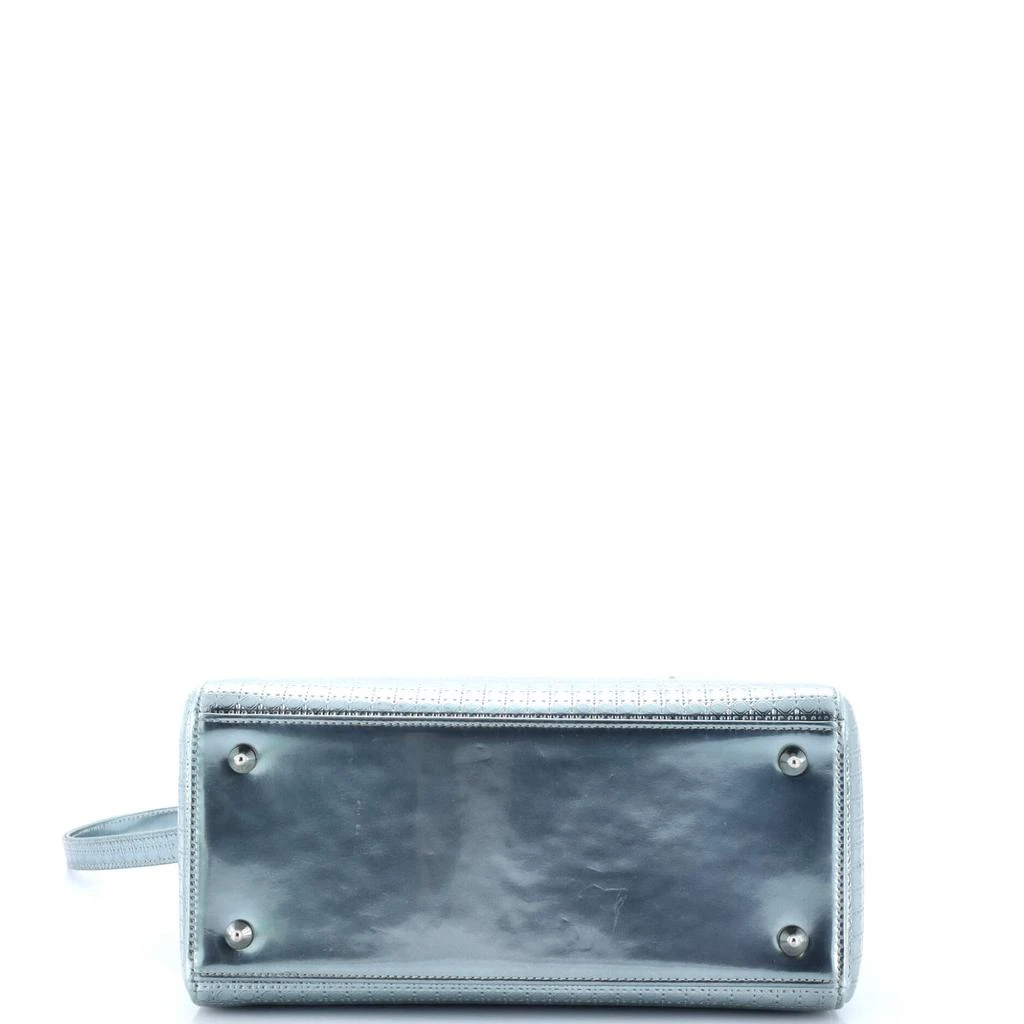 Dior Lady Dior Bag Micro Cannage Metallic Calfskin Medium 4