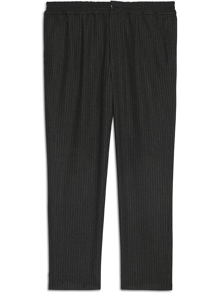 AMI Mens Smocked Pinstripe Trouser Pants 1