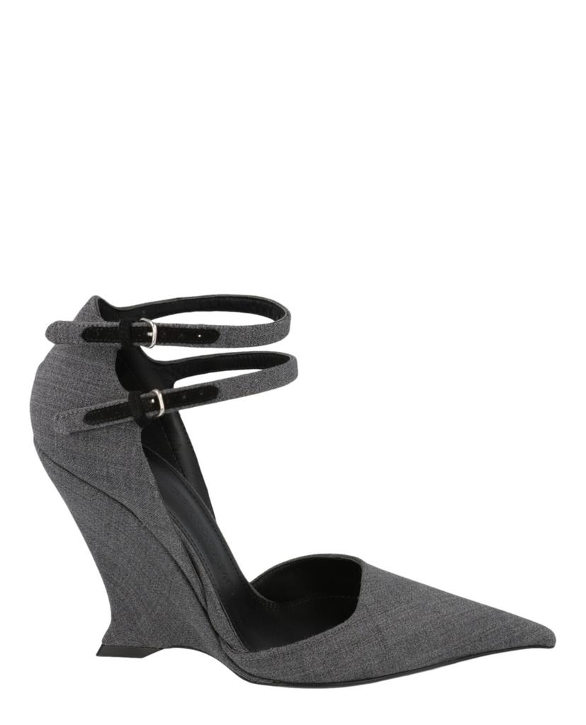 SALVATORE FERRAGAMO Brick Suede Renee Wedges