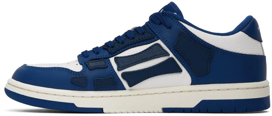 AMIRI Blue & White Skel Top Low Sneakers 3