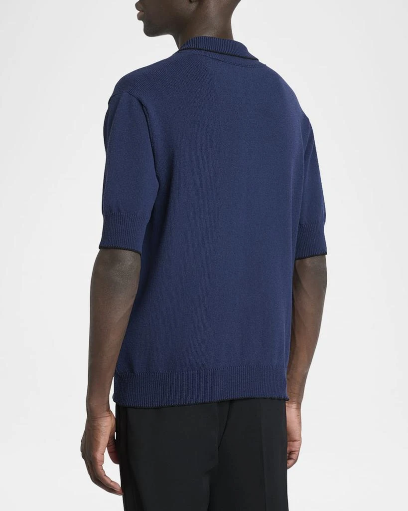 Balmain Men
s Pocket Emblem Knit Polo Shirt 3