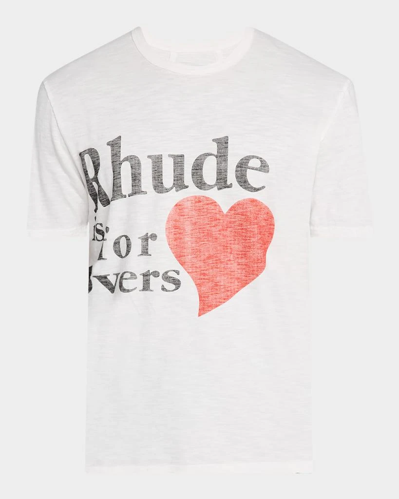 Rhude Men's Lovers Cotton Slub Graphic T-Shirt 1