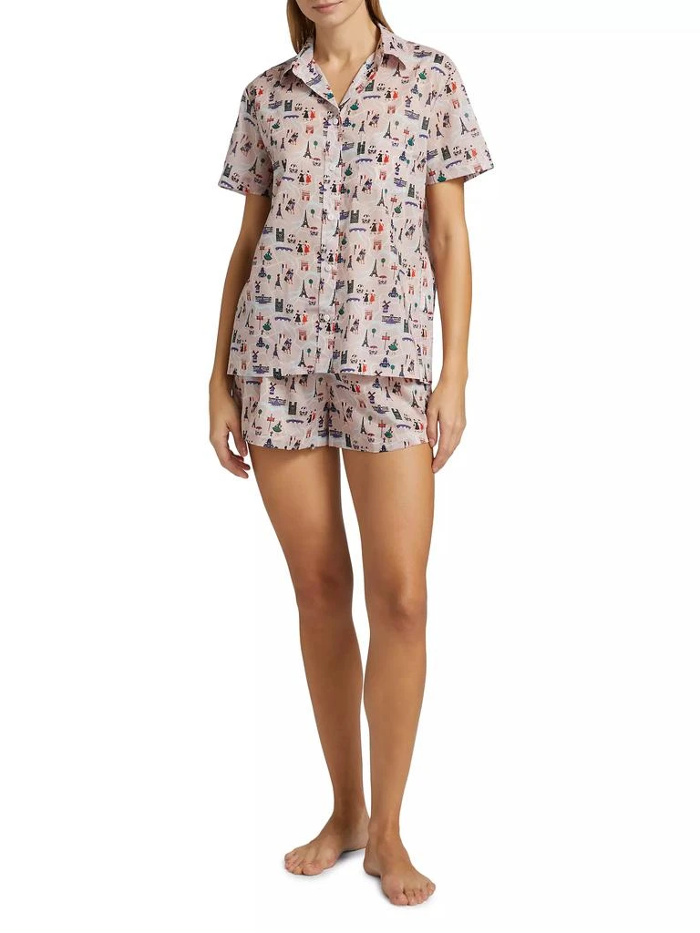 Pour Les Femmes Paris Cotton Short Pajamas 2