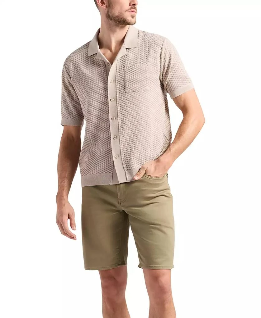 BUFFALO David Bitton Men's Willow Relaxed Fit Short Sleeve Button-Front Camp Shirt 4