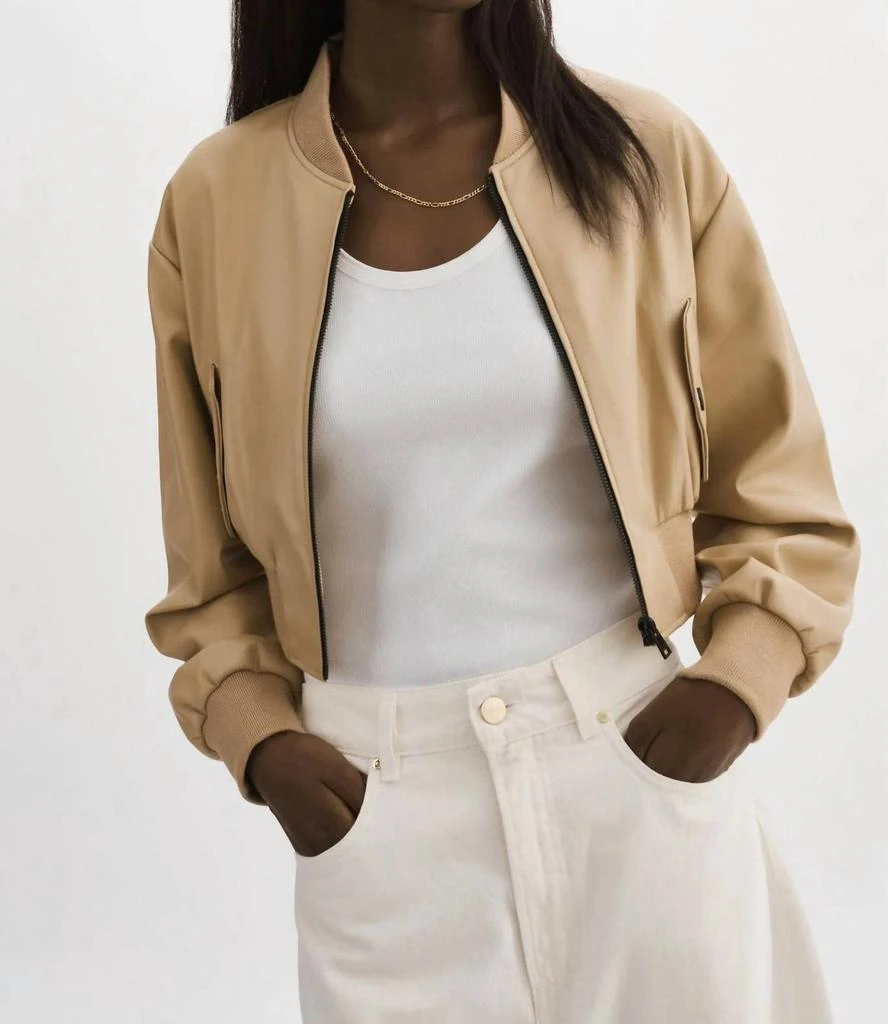 LaMarque Evelin Bomber Jacket In Wheat 2