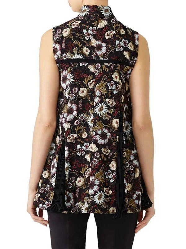 Adeam Floral Godet Pleated Top 2