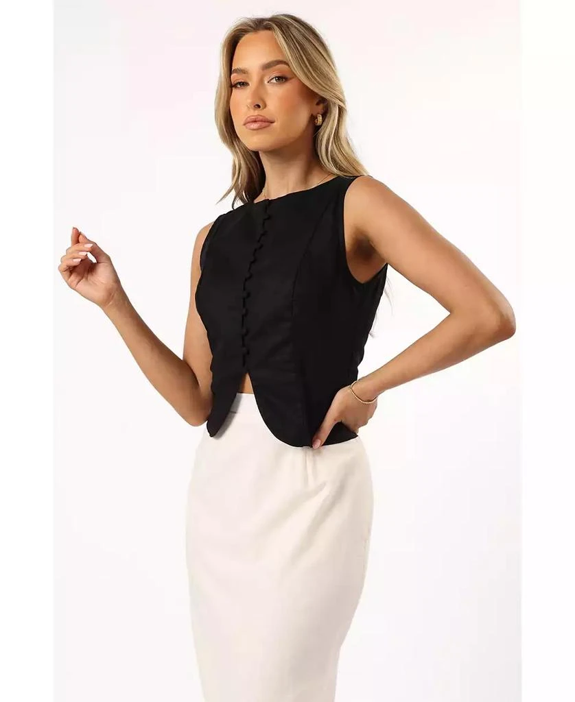 Petal and Pup Women's Daniella Linen Vest 1