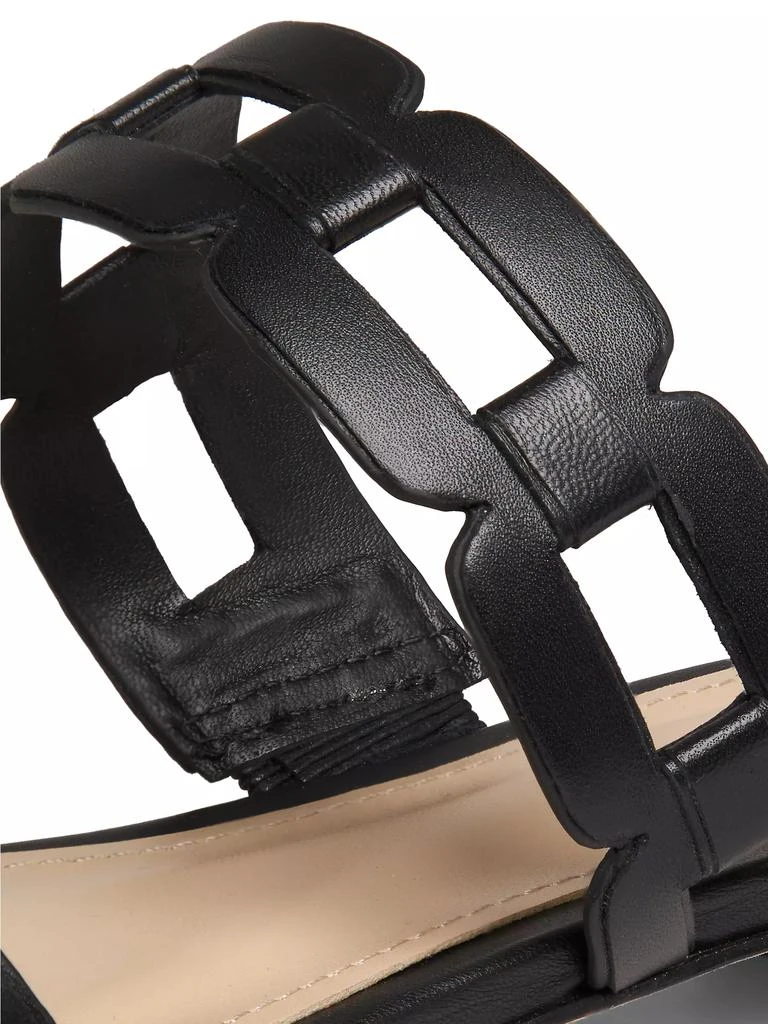 22élevé Chain-Link Metallic Leather Sandals - Sandals - BeyondStyle