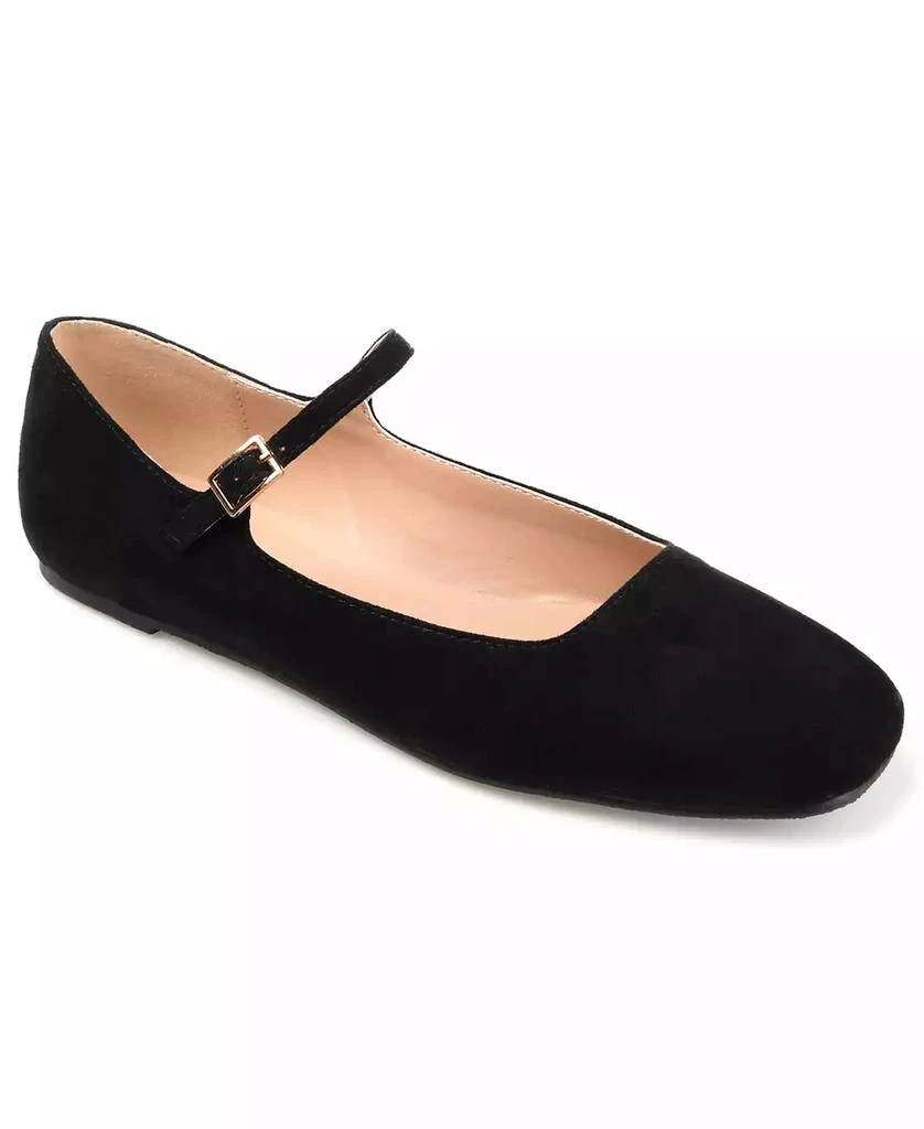 Journee Collection Women's Carrie Square Toe Mary Jane Flats 1