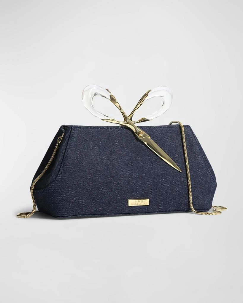 Alexis Bittar The Scissor Denim Clutch Bag 5