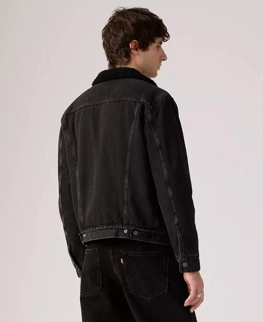 Levi's Men's Regular Fit Sherpa Denim Trucker Jacket 3