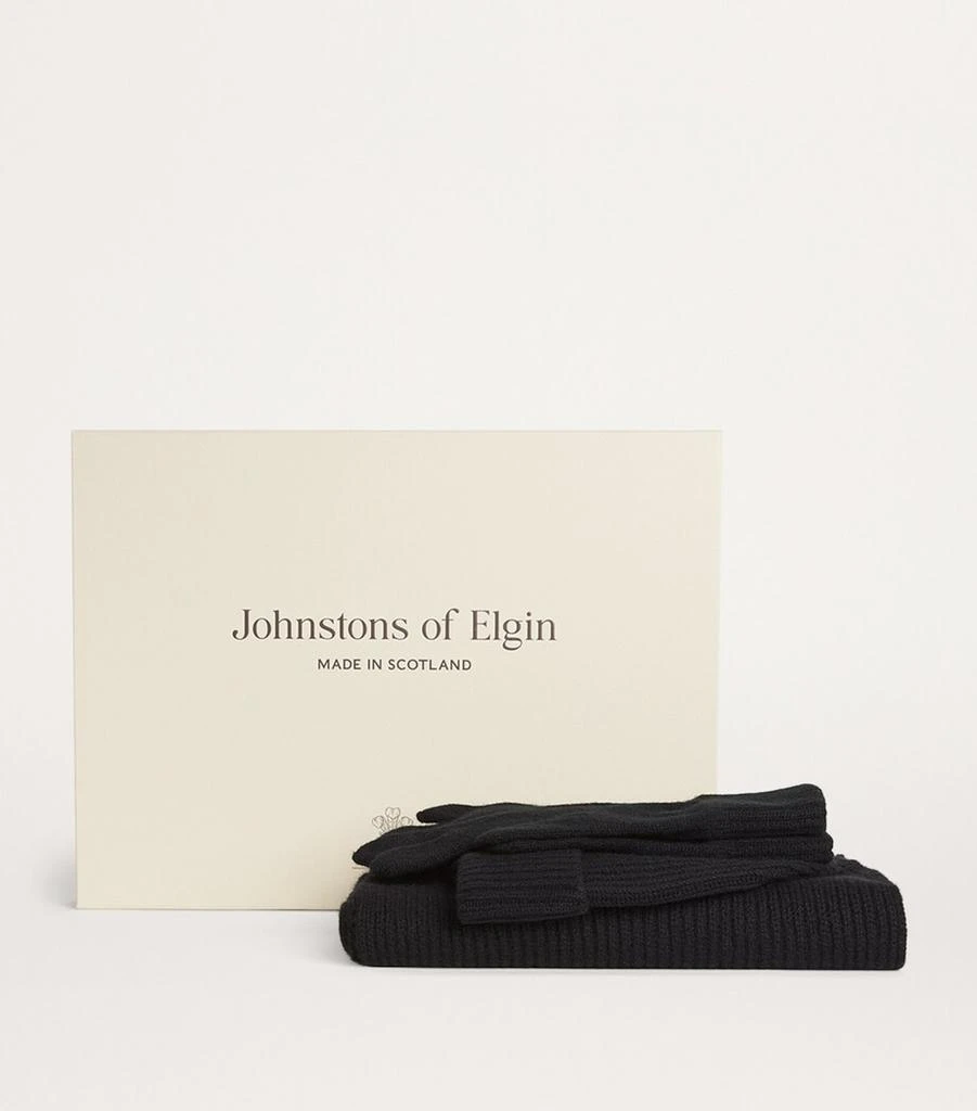 Johnstons of Elgin Cashmere Hat, Scarf and Gloves Gift Set 2