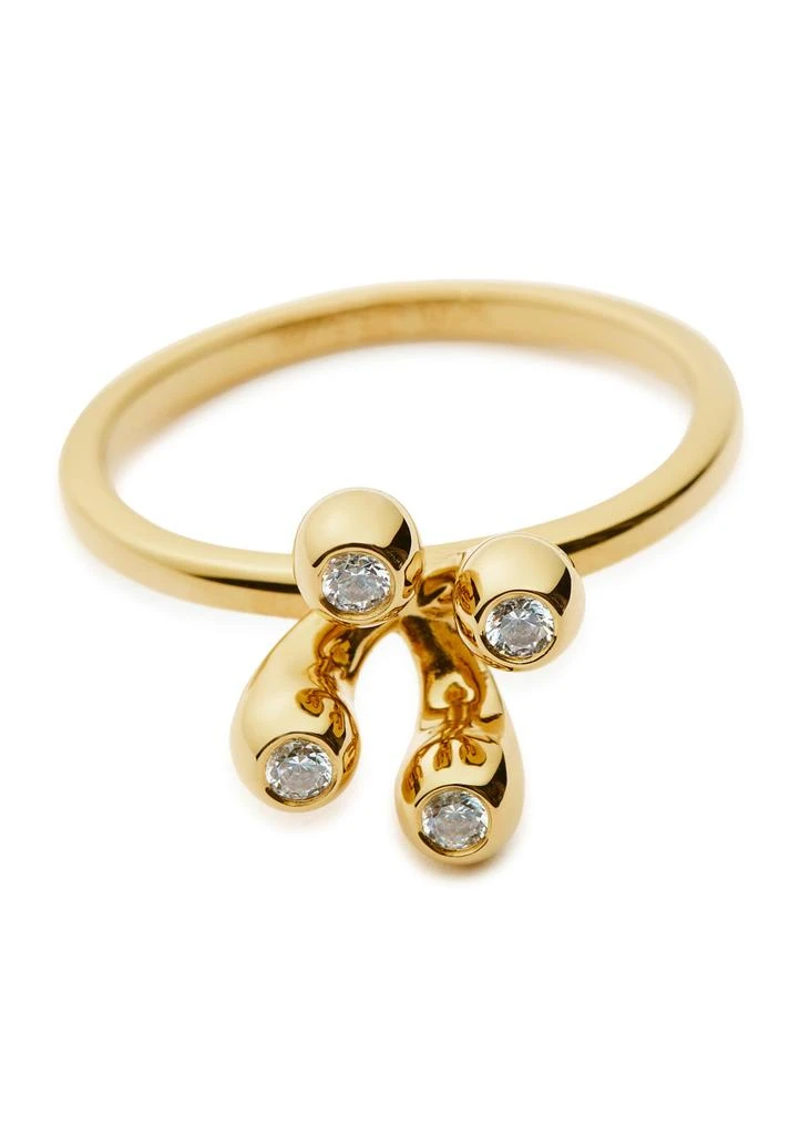 Missoma X The Flag Twins Atom 18kt gold vermeil ring 5