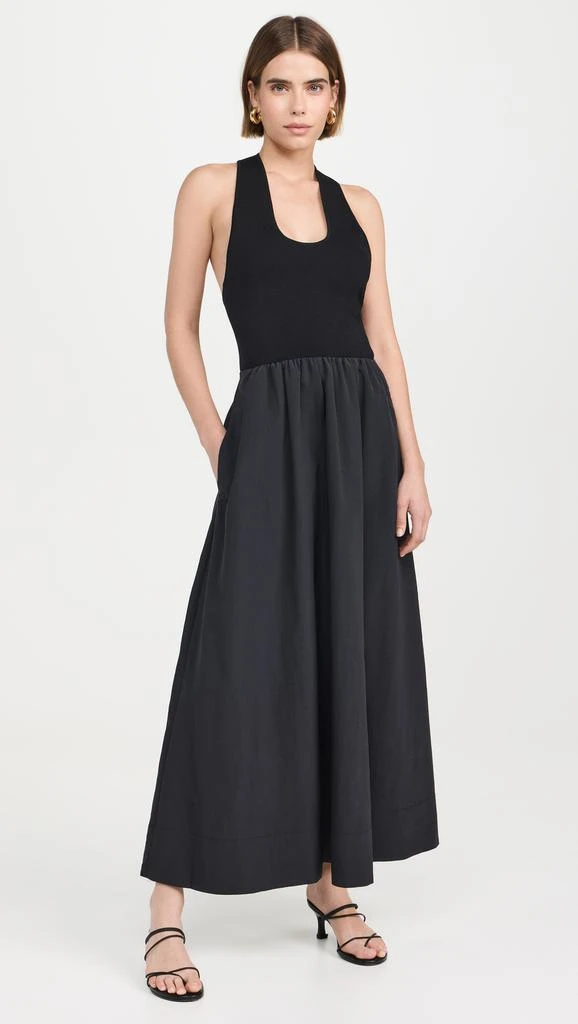 St Agni Plunge Neck Dress 1