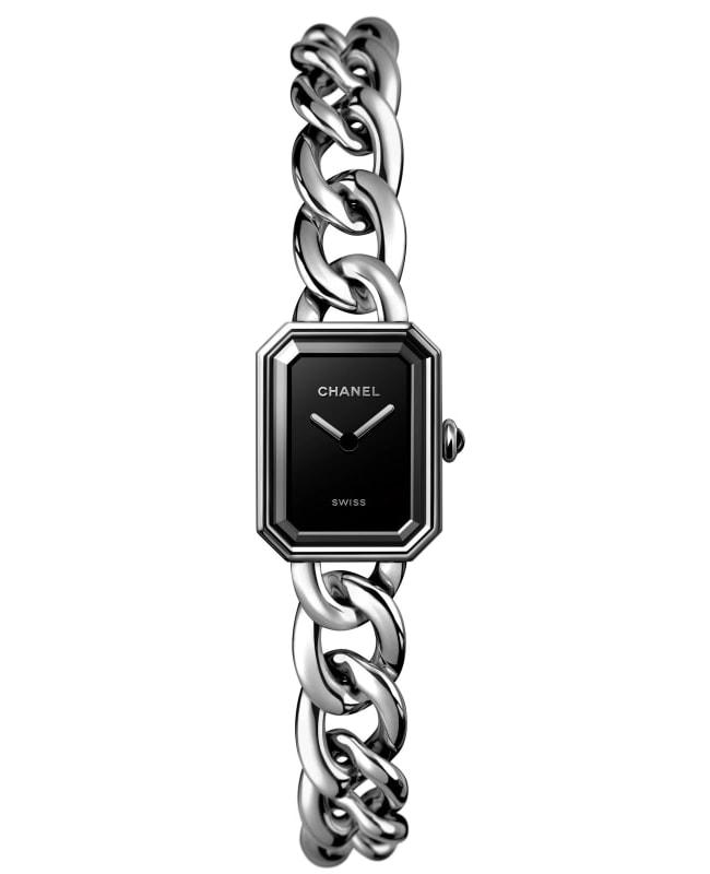 Chanel Chanel Premiere Black Dial Stainless Steel Women's Watch H7019