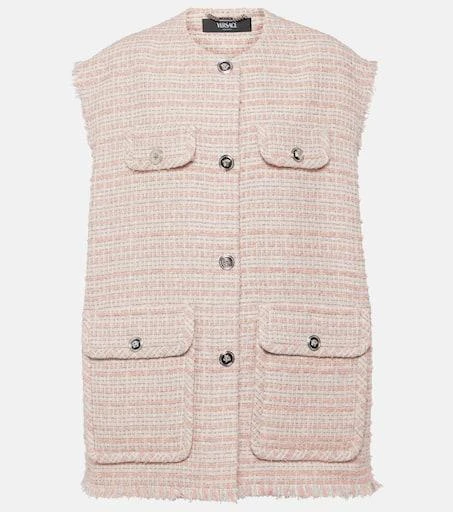 Versace Oversized tweed vest 1
