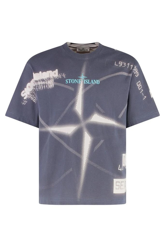 Stone Island Stone Island Logo Printed Crewneck T-Shirt 1
