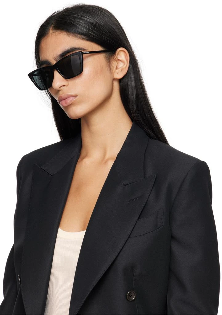 Shop Black SL 737 Mica Thin Sunglasses on Sale at  display picture 3