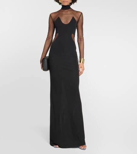 Tom Ford Long-sleeved cutout gown 2