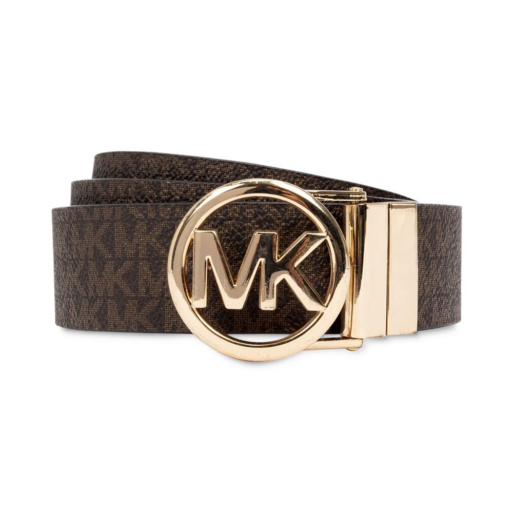 Michael Kors Reversible Logo with Logo Buckle Belt