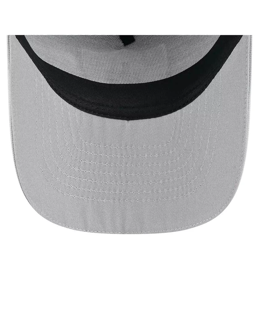 New Era Men's Black Las Vegas Raiders Vintage Team Rope A-Frame Trucker 9FIFTY Snapback Hat 2