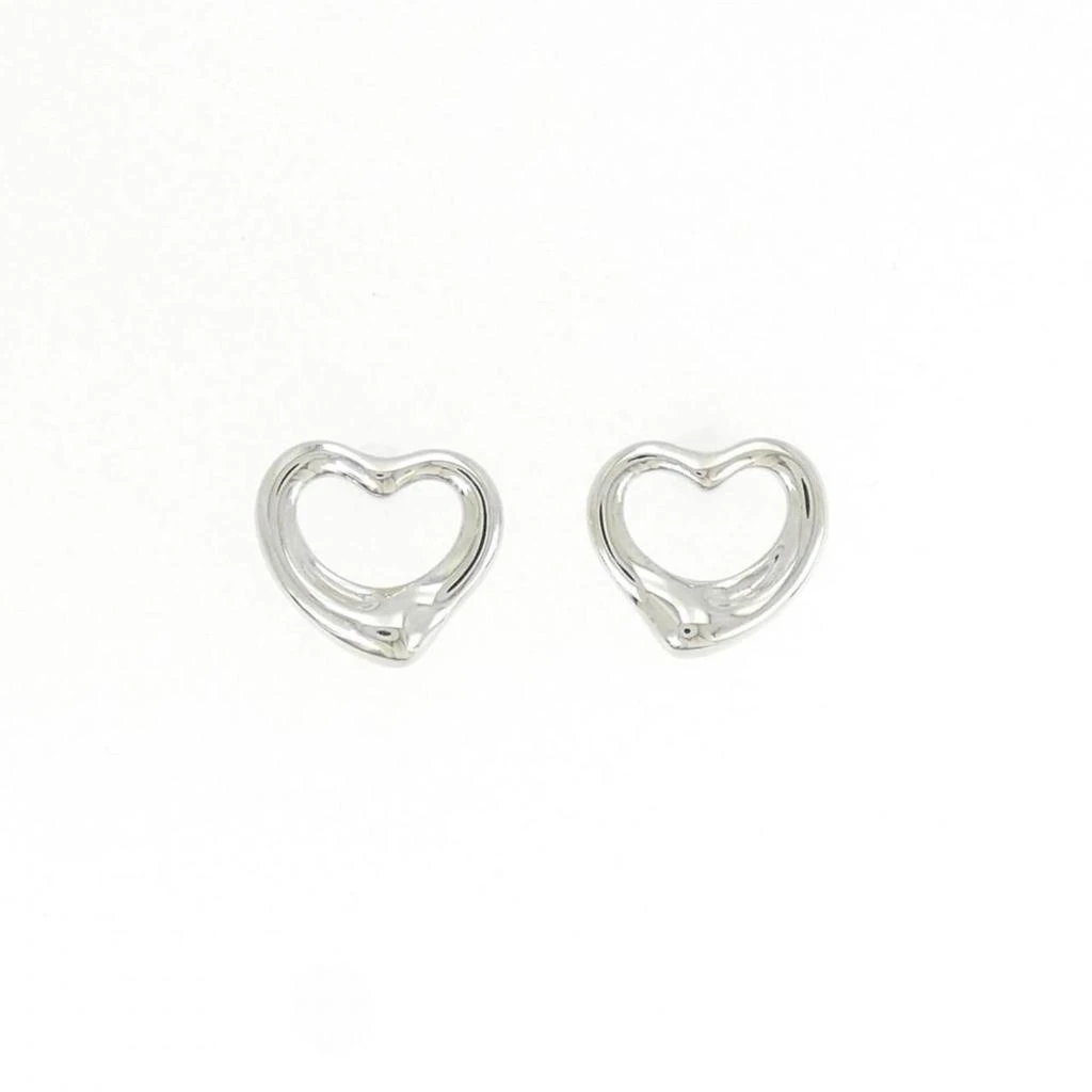 Tiffany 
Co. Open Heart Platinum 950 Stud Earrings (Pre-Owned)