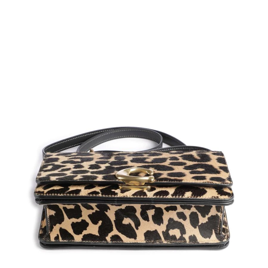 Coach Bandit Leopard Fur Print Crossbody Bag 3