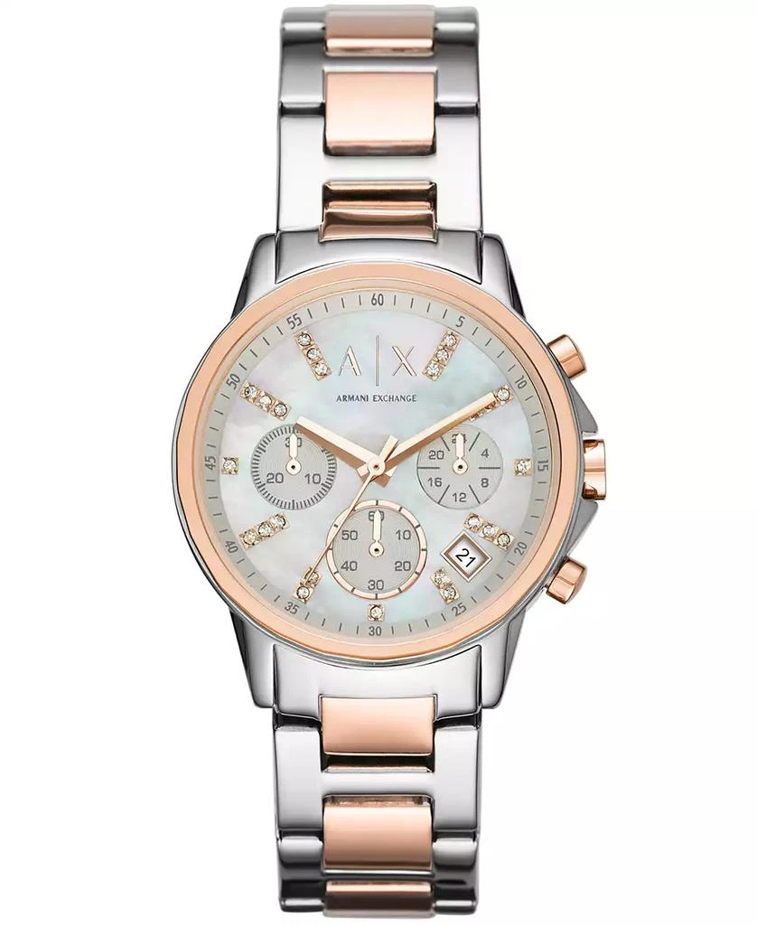 Armani Exchange Women's Chronograph Two-Tone Stainless Steel Watch 36mm 1