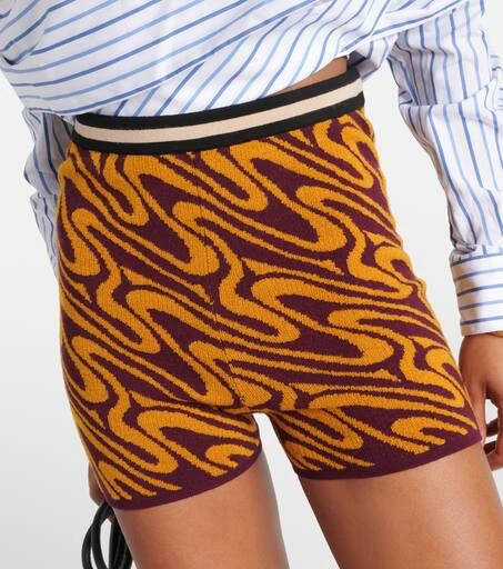 Dries Van Noten High-rise jacquard shorts 4