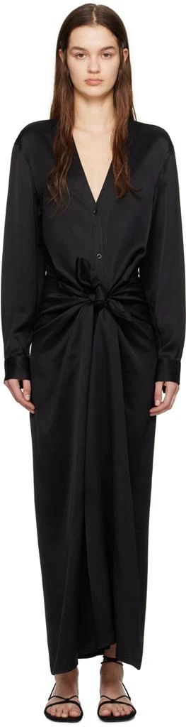 Totême Black Knot Maxi Dress 1