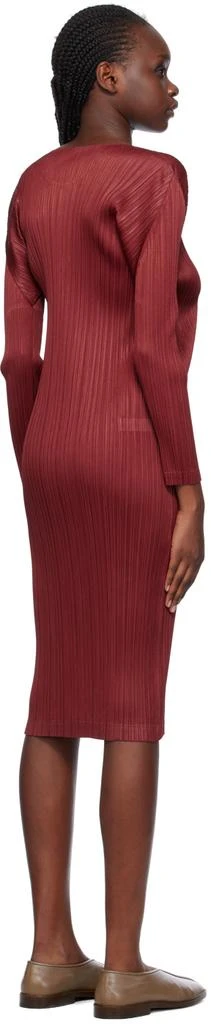 Pleats Please Red Monthly Colors November Midi Dress 3