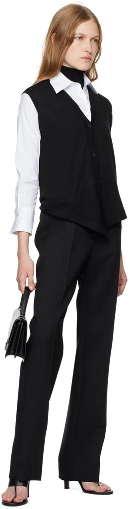 The Row Black Vesco Trousers 4