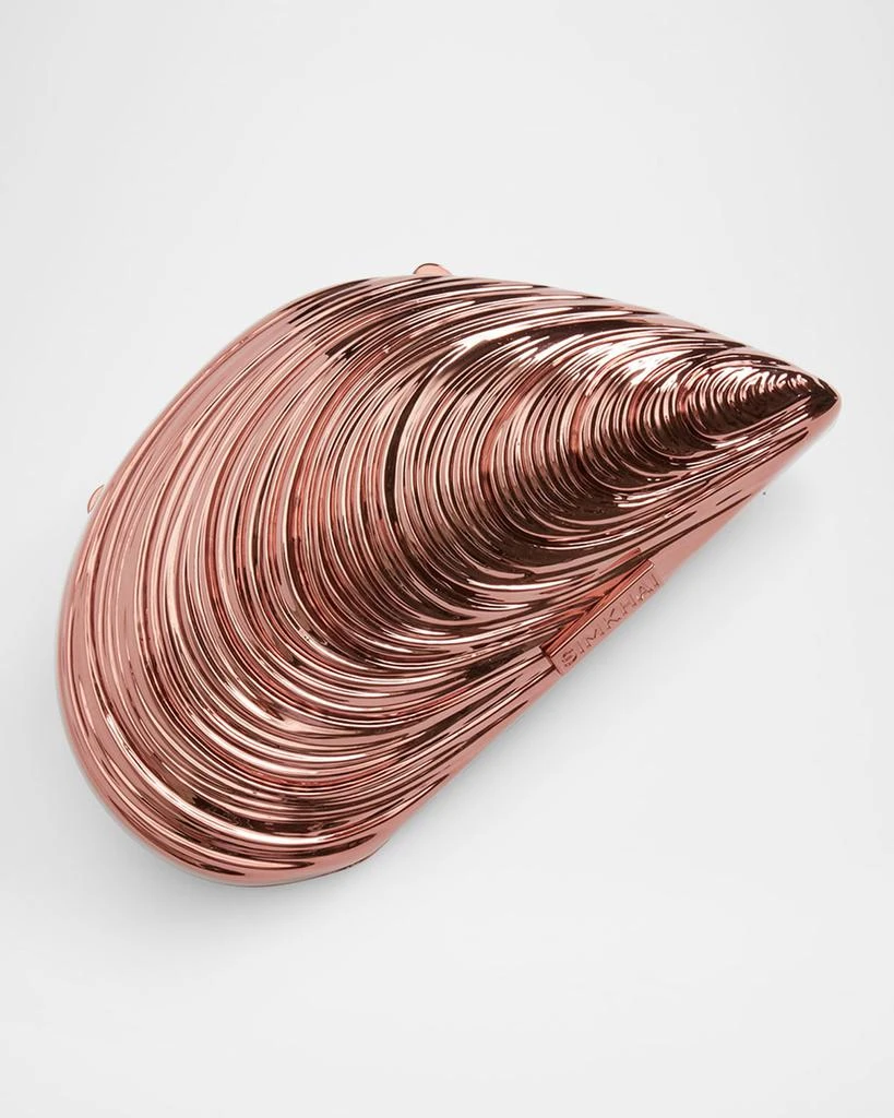 SIMKHAI Bridget Metal Oyster Shell Clutch Bag 1