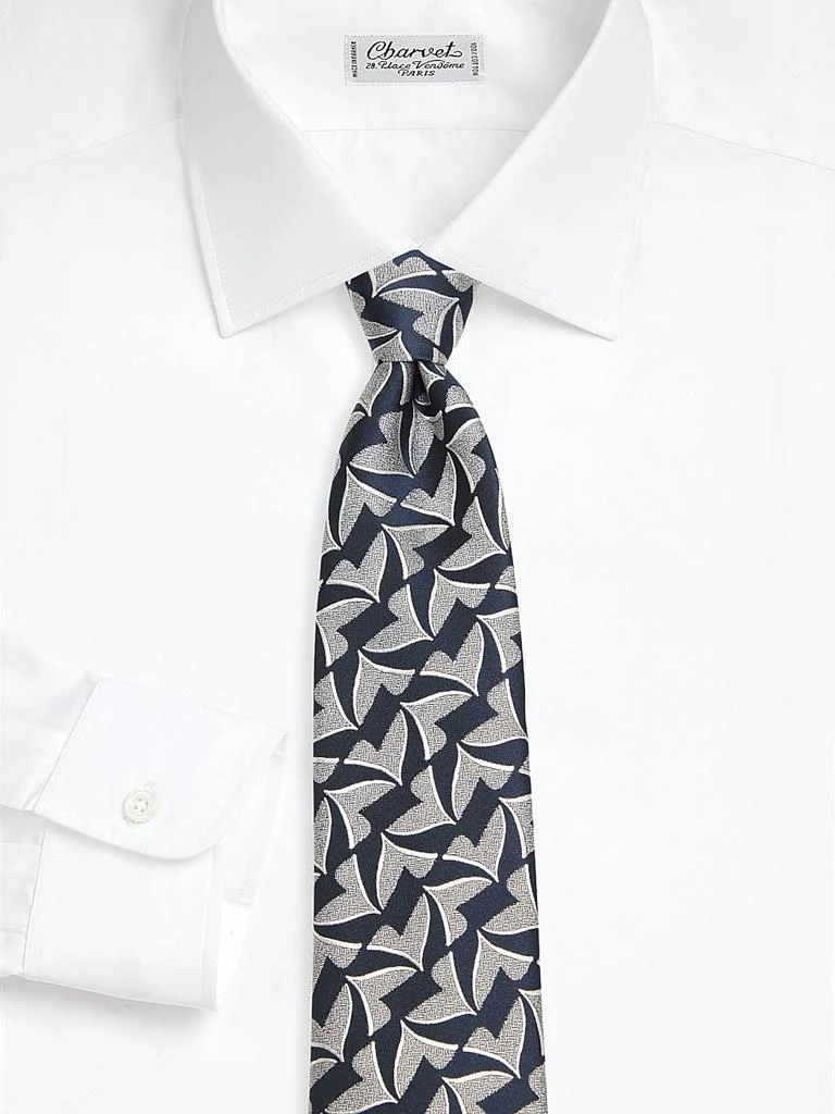 Charvet Whale Tail Jacquard Silk Tie 2