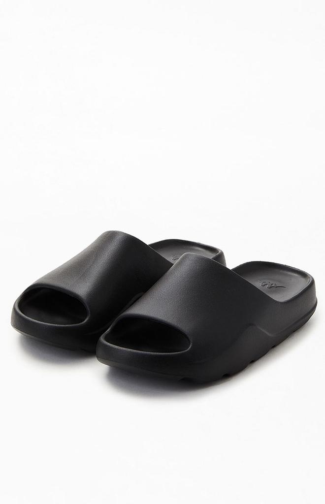 Kappa Black Authentic Plume 1 Slide Sandals