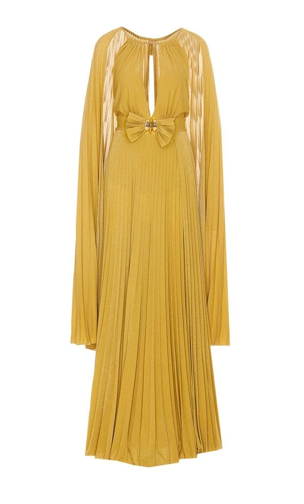 ELISABETTA FRANCHI Elisabetta Franchi Bow-Detailed Red Carpet Dress 1