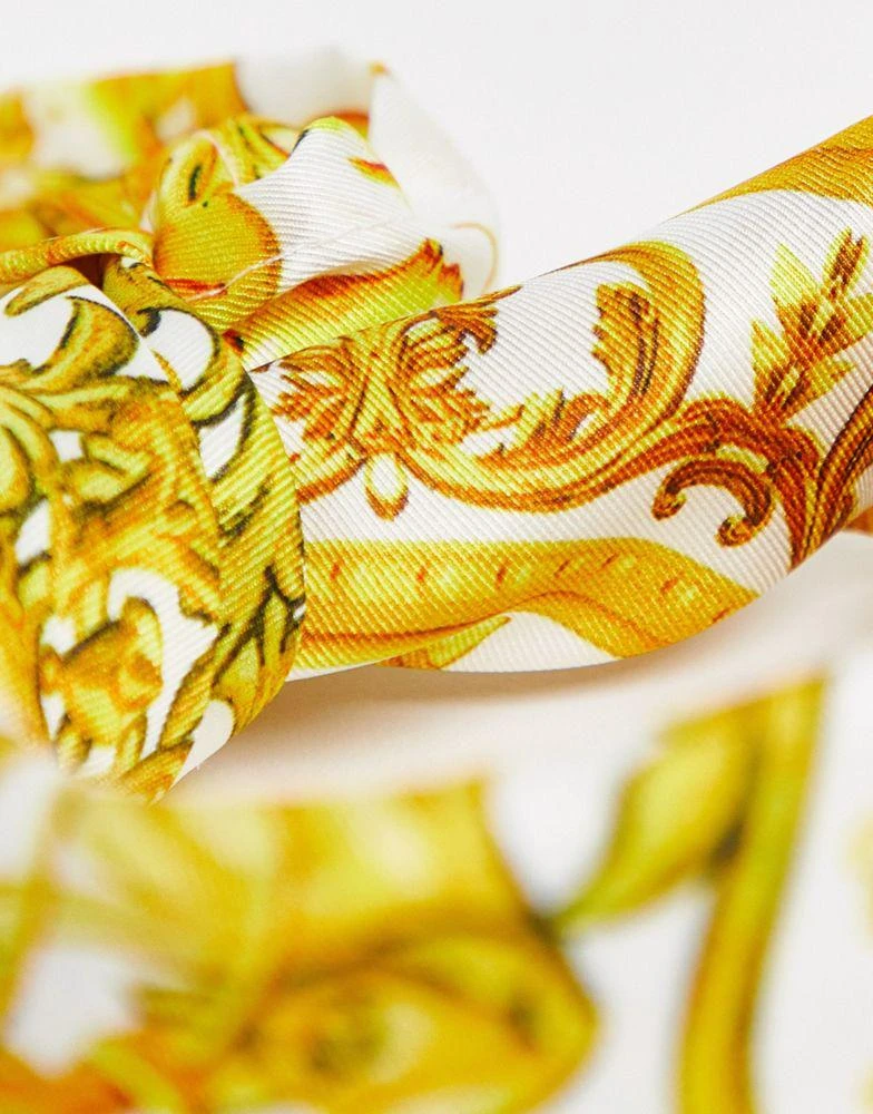 Topman Topman bandana neck tie in gold 2