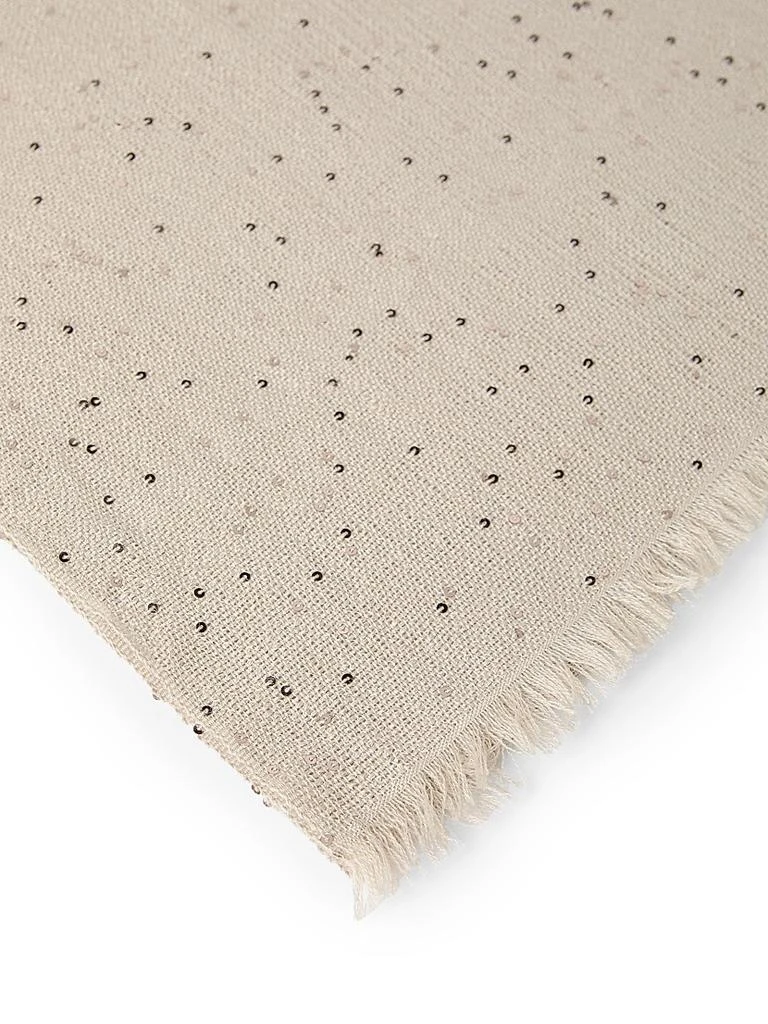 Brunello Cucinelli Cashmere and Silk Diamond Yarn Scarf 4