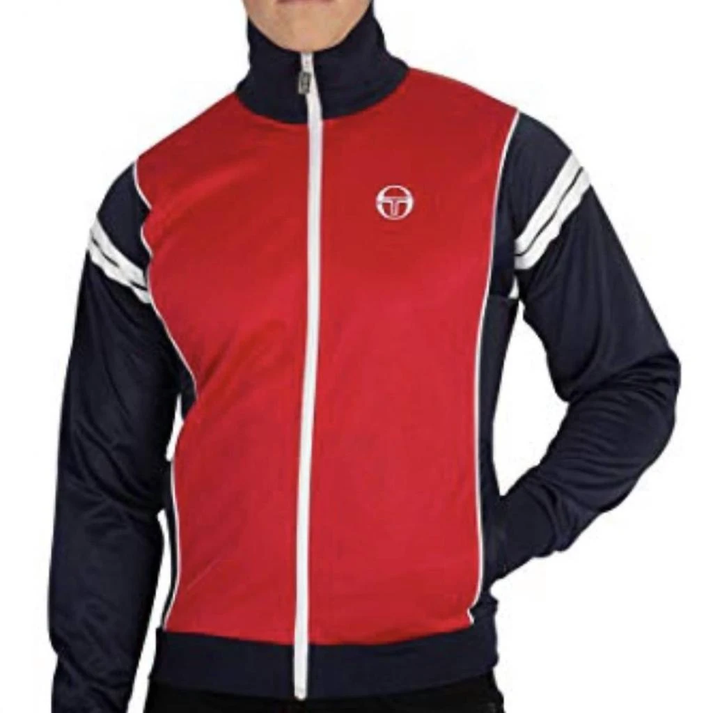 Sergio Tacchini Scirocco Tracktop In Red/navy 1