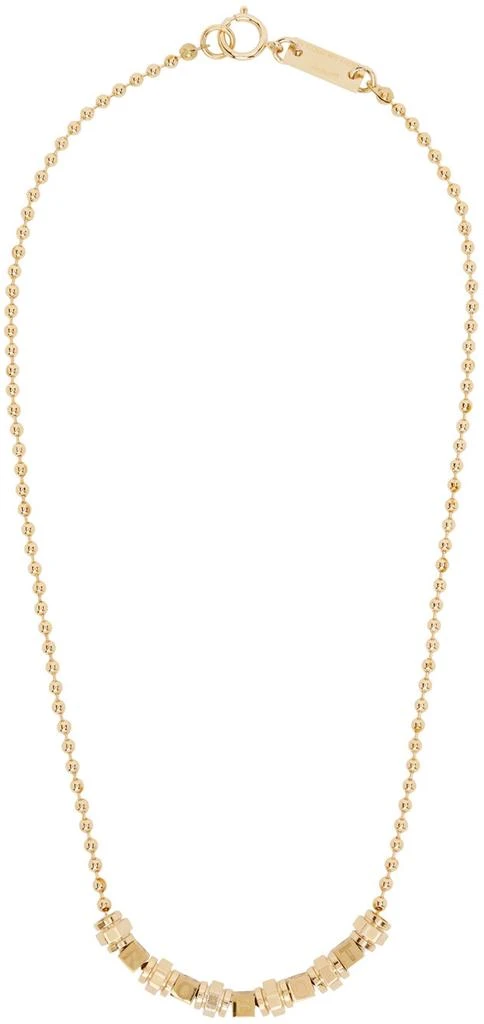 IN GOLD WE TRUST PARIS SSENSE Exclusive Gold AI Necklace 1