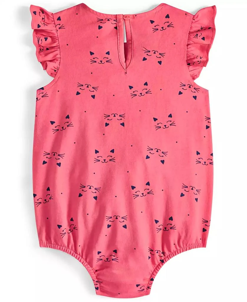 First Impressions Baby Girls Kitten Smile Cotton Sunsuit, Created for Macy's 2