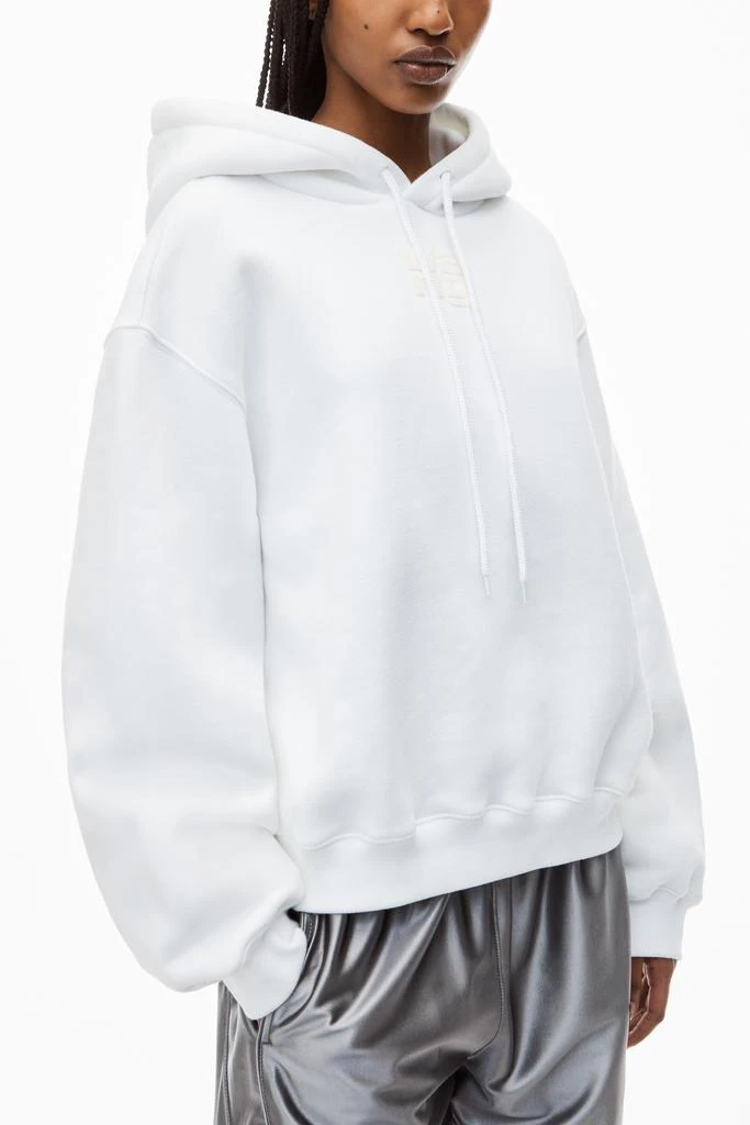 Alexander Wang PUFF LOGO HOODIE IN STRUCTURED TERRY 3