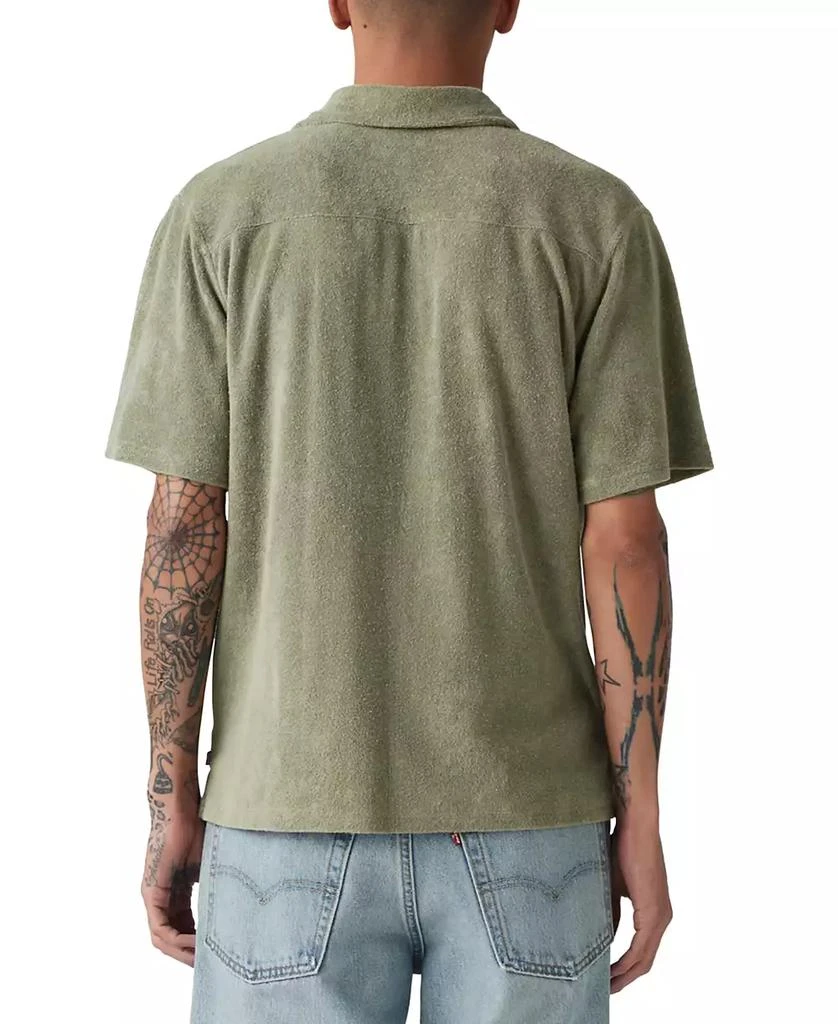 Levi's Men's Portola Short Sleeve Terry Button-Front Camp Shirt 6