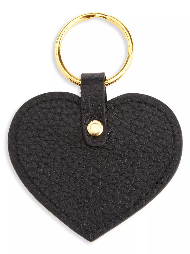 Royce New York Heart-Shaped Leather Key Chain