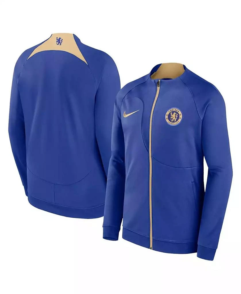 NIKE Big Boys Blue Chelsea 2023/24 Academy Pro Anthem Raglan Performance Full-Zip Jacket 1
