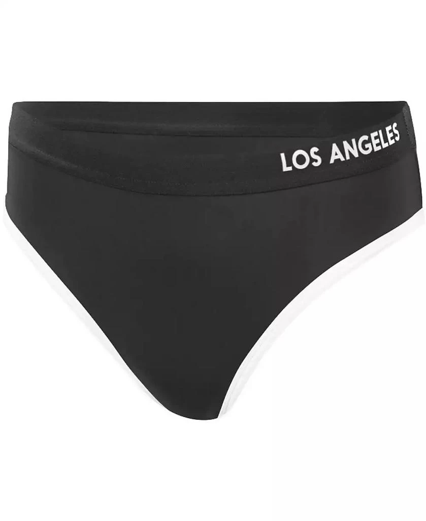 G-III 4Her by Carl Banks Women's Black Los Angeles Dodgers Southpaw Bikini Bottom 3
