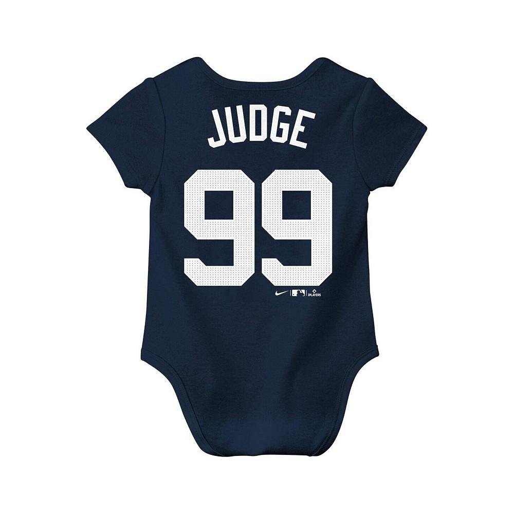 Nike Baby Aaron Judge Navy New York Yankees Fuse Name Number Bodysuit