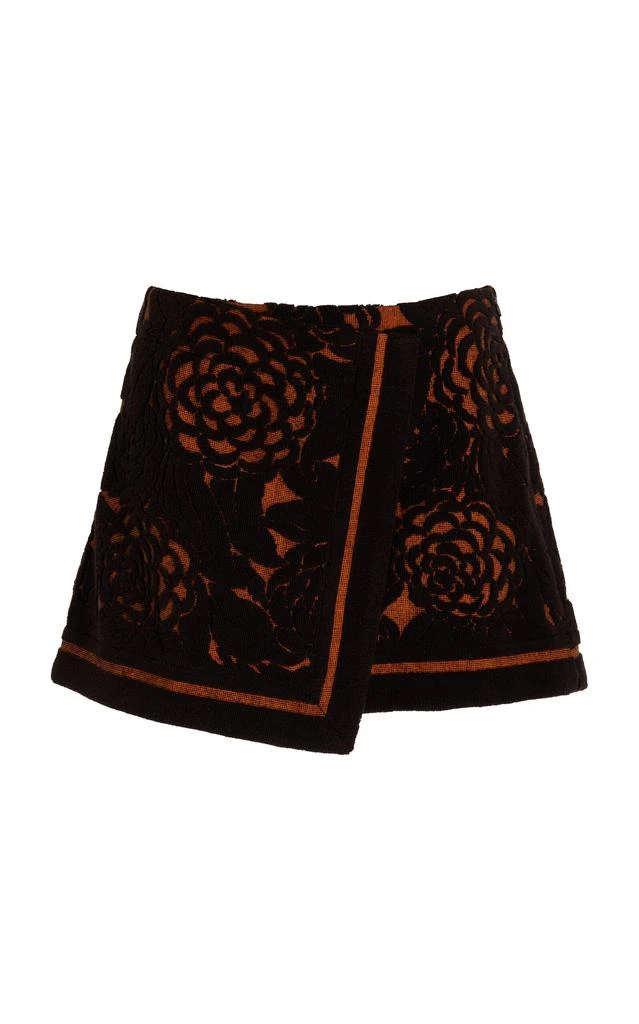 SIR. SIR - Dawn Wrap-Effect Cotton Mini Skirt - Black - 4 - Moda Operandi 1